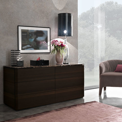 Moderne Kommode - LINDO - MisuraEmme SpA - Holz / Marmor / melaminbeschichtet
