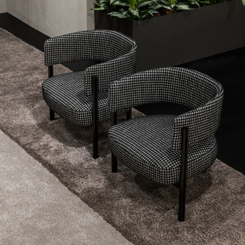 Moderner Sessel - MONTERREY - MisuraEmme SpA - Stoff / Leder / Metall