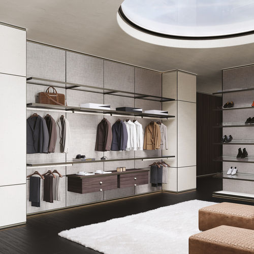 Begehbarer Kleiderschrank / Eck - PALO ALTO WALL - MisuraEmme SpA - wandmontiert / U-förmig / modern