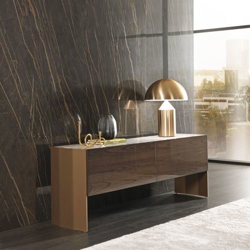 Modernes Sideboard - MILVIAN - MisuraEmme SpA - Holz / aus lackiertem Metall / Marmor