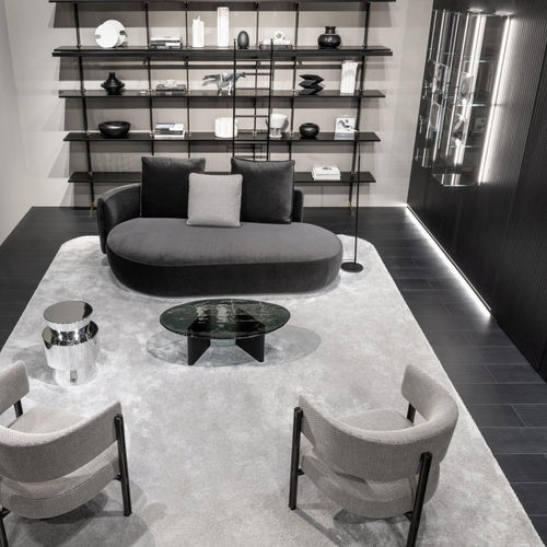 Sofa / organisches Design - ROSÈ - MisuraEmme SpA - Stoff / Leder / Polyurethanschaum