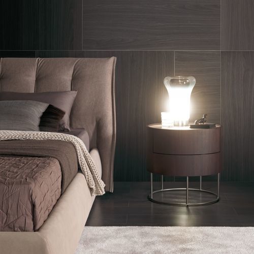Moderner Nachttisch - SHANGHAI - MisuraEmme SpA - Holz / melaminbeschichtet / Gestell aus Metall