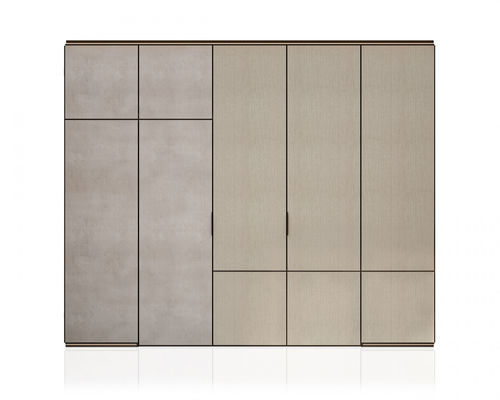 Tür für Einbauschrank / Holzfurnier - PUZZLE - MisuraEmme SpA - für Innenbereich / Aluminium / einflügelig