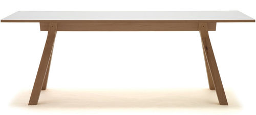 Moderner Tisch - V - Modus - Holz / rechteckig