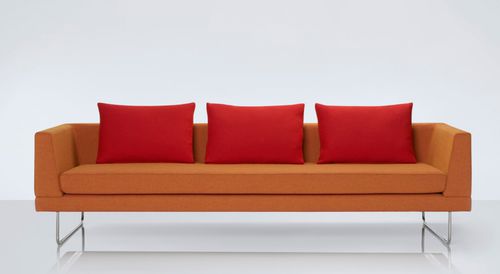 Modernes Sofa - ANGLE - Modus - Stoff / orange / Contract