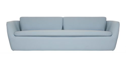 Klassisches Sofa - COCCON - Modus - Stoff / Leder / grau