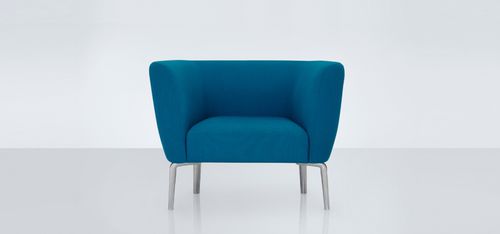 Moderner Sessel - APRIL - Modus - Stoff / Eiche / für Gewerbegebrauch