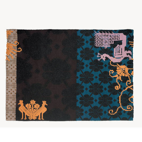 Moderner Teppich - SARDINIAN - MOROSO - Motiv / Wolle / Baumwolle