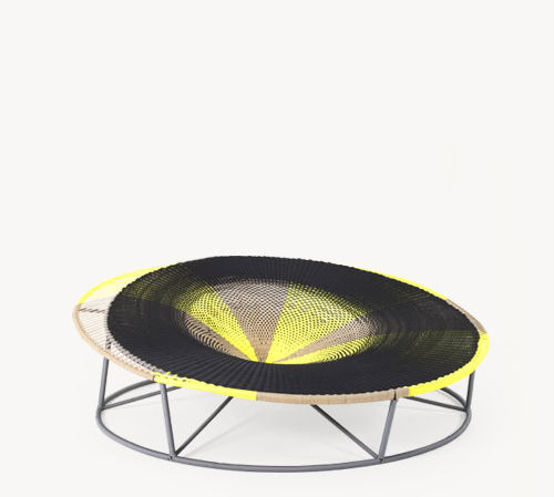 Moderne Récamiere - AMACA - MOROSO - Polyethylen / aus lackiertem Stahl / Gestell aus Stahl