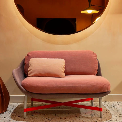 Modernes Sofa - OTTOMAN - MOROSO - Stoff / mit Armlehnen / mit abnehmbarem Kissen