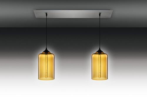 Moderne Deckenleuchte - LINEAR 2 - Niche Modern - linear / Glas / geblasenes Glas