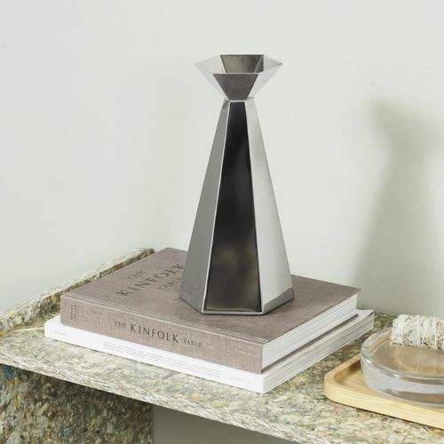 Moderne Vase - HEXA - Normann Copenhagen - polierter Edelstahl / nicht angegeben / silberfarben