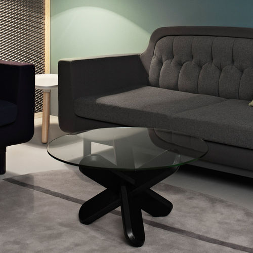 Moderner Couchtisch - DING - Normann Copenhagen - Glas / rund / für Privatgebrauch