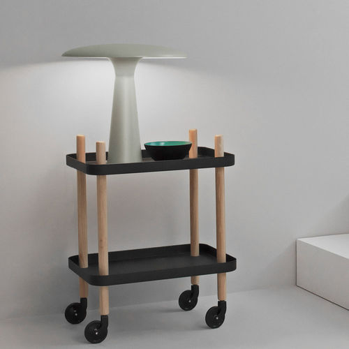 Tischlampe - SHELTER - Normann Copenhagen - Stahl / originelles Design / mit Kabel