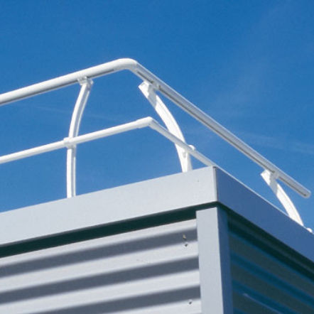 Aluminium-Geländer - GARDAL FA - Horizal - mit Stangen / für Außenbereich / für Terrasse