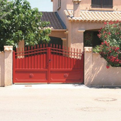 Einflügeliges Tor - TRADITION - Horizal - Aluminium / mit Stangen / für Privatgebrauch