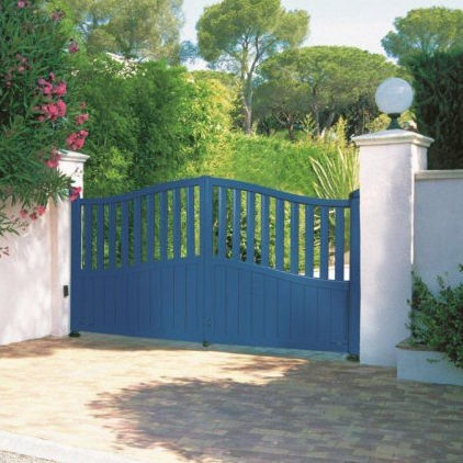 Einflügeliges Tor - CONTEMPORAIN - Horizal - Aluminium / mit Stangen / für Privatgebrauch