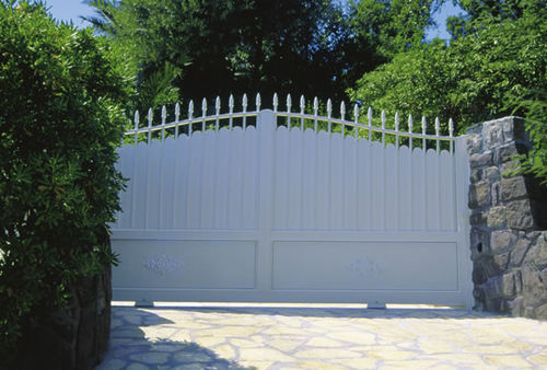 Schiebetor - TRADITION : ORIGAN - Horizal - Aluminium / Stab / motorisiert