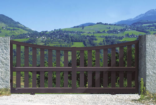 Schiebetor - CONTEMPORAIN : BALI  - Horizal - Aluminium / Stab / motorisiert