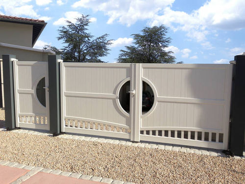 Einflügeliges Tor - RÉVÉLATION : NAOS - Horizal - Schiebe / Aluminium / Lamellen