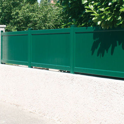 Lamellenzaun - CONTEMPORAIN : JABAL - Horizal - Garten / Aluminium / modern