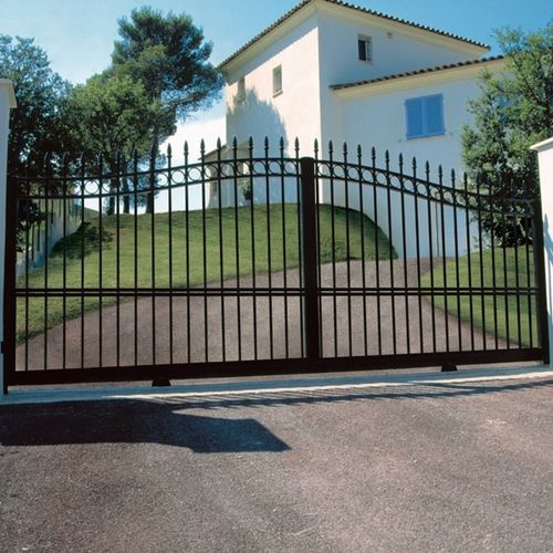 Einflügeliges Tor - TRADITION : GENTIANE - Horizal - Aluminium / Stab / motorisiert