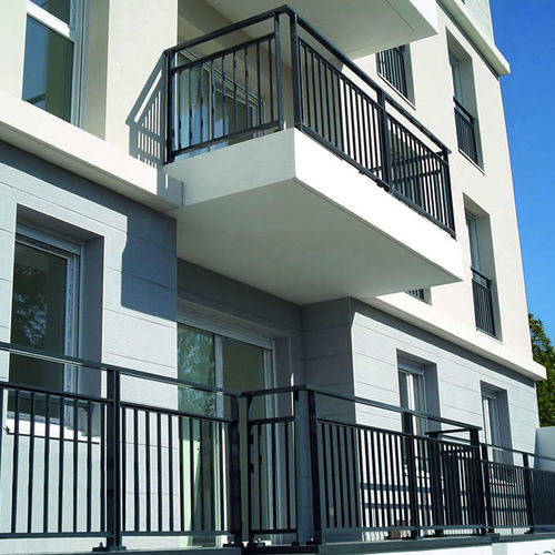Aluminium-Geländer - FERIA - Horizal - Stab / für Außenbereich / für Balkon