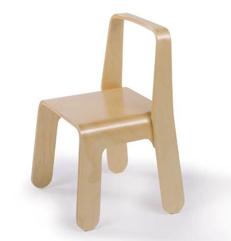 Moderner Stuhl - LOOK-ME - Offi - geformtes Sperrholz / für Kinder / für Privatgebrauch