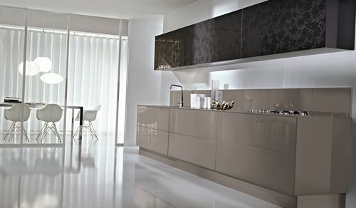 Moderne Küche - SYSTEM COLLECTION - Pedini - Glas / ohne Griff / lackiert