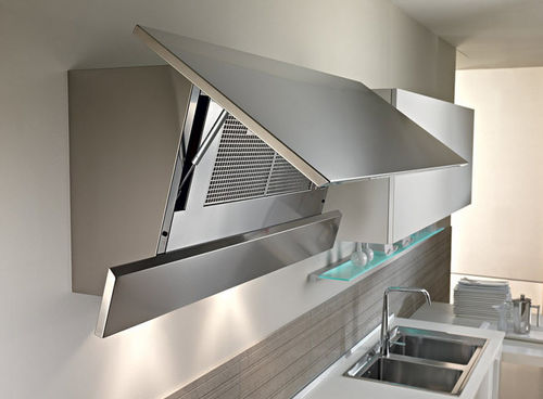 Wandabzugshaube - Pedini - originelles Design / mit integrierter Beleuchtung