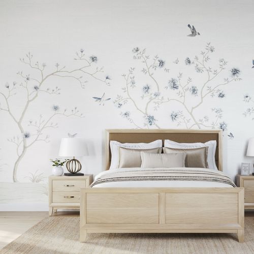 Moderne Tapete - Eternal Spring - Phillip Jeffries - Vinyl / Naturmotiv / grau