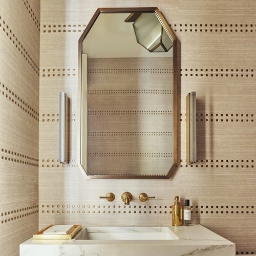 Moderne Tapete - Studs and Stripes - Phillip Jeffries - Stoff / Naturfaser / Hanf