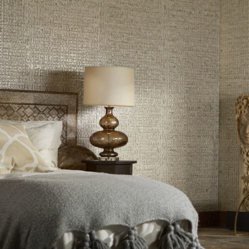 Moderne Tapete - Alhambra - Phillip Jeffries - Motiv / 3D-Effekt / Metalloptik