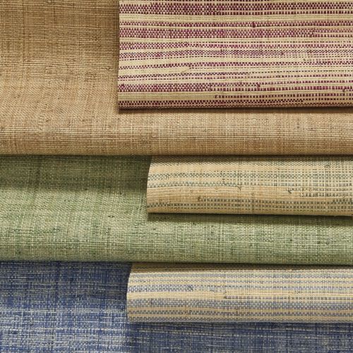 Moderne Tapete - Rainforest Raffia - Phillip Jeffries - Naturfaser / einfarbig / Stoffoptik