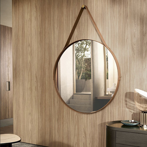 Wandmontierter Spiegel - DROP - Poliform - modern / rund / Metall