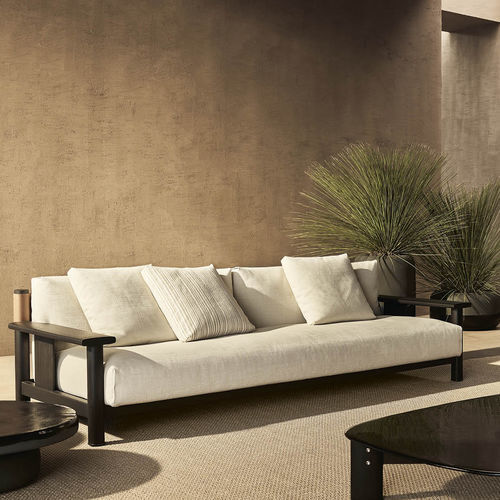 Modernes Sofa - KETCH - Poliform - für Außenbereich / Stoff / mit Armlehnen