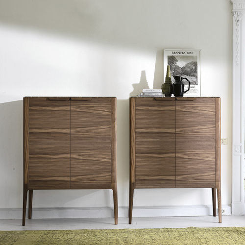 Hohes Sideboard - ATLANTE - Porada - modern / Nussbaum / Esche