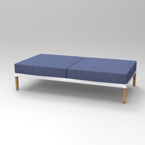Modulare Polsterbank - NORA M_02 - SDC_lab - modern / Stoff / Gestell aus Holz