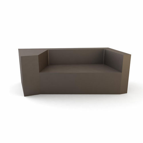 Modernes Sofa - DAI 02 - SDC_lab - Stoff / Leder / hochdichter Schaumstoff, beschichtet