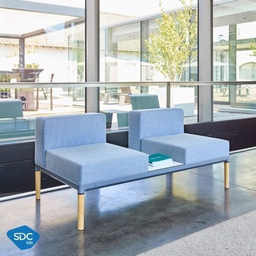 Moderner Kaminsessel - NORA S_03 - SDC_lab - Stoff / Eiche / modular