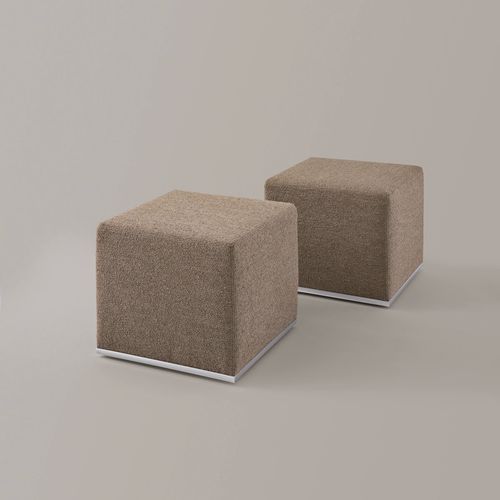 Modernes Sitzkissen - PUFFO - Rivolta - Leder / Stoff / quadratisch