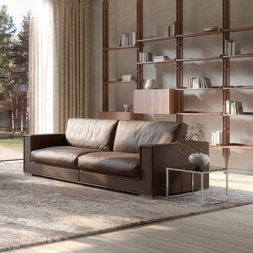 Modernes Sofa - FORREST - Rivolta - Stoff / Polyurethanschaum / Leder