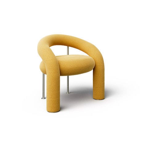 Moderner Stuhl - TUBE - Rossi di Albizzate - für den Innenraum / Aluminium / Leder