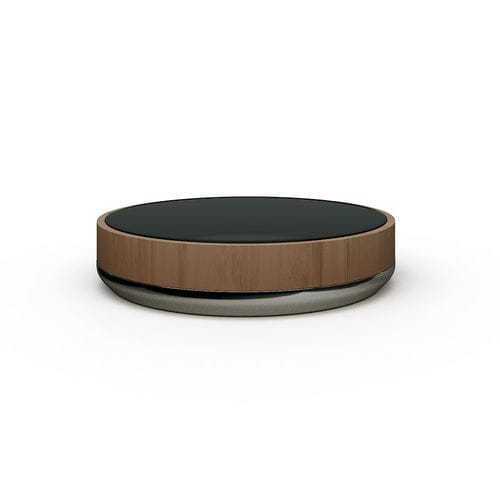 Moderner Couchtisch - Bol - Rossi di Albizzate - Holz / Gestell aus Metall / rund