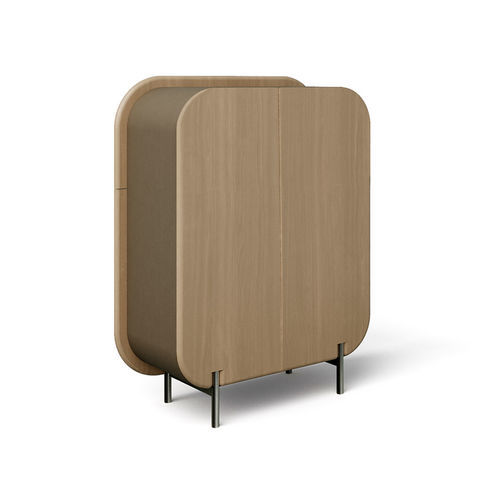 Hohes Sideboard - Capri  - Rossi di Albizzate - modern / Holz / mit Regal
