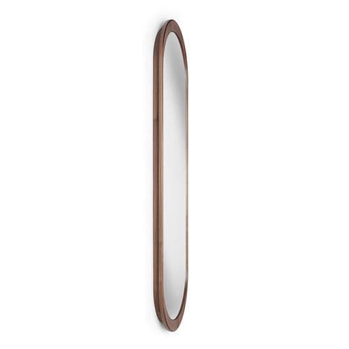 Wandmontierter Spiegel - Capri - Rossi di Albizzate - modern / oval / Holz