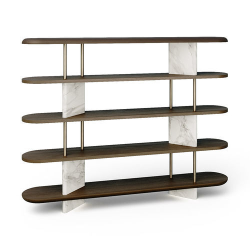 Trennwand-Regal - Lifestyle - Rossi di Albizzate - modern / Holz / Metall