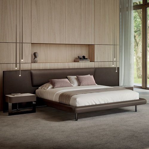 Doppelbett - Frame - Rossi di Albizzate - modern / Polster / Kopfteil