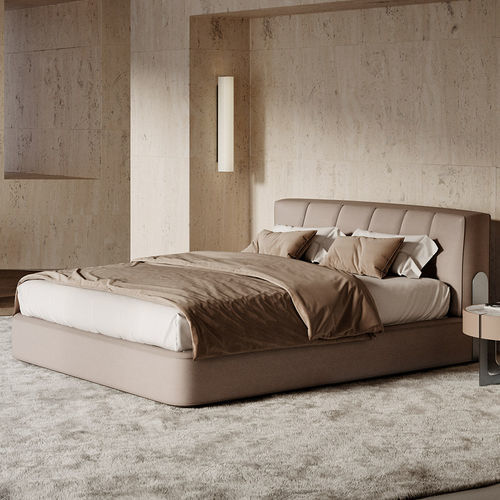 Doppelbett - Moonbeam - Rossi di Albizzate - modern / Polster / Kopfteil