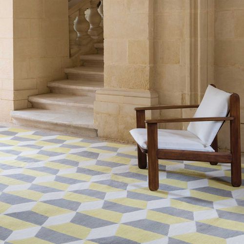 Moderner Teppich - CHIESA YELLOW - The Rug Company - Motiv / Wolle / Tibetanische Wolle